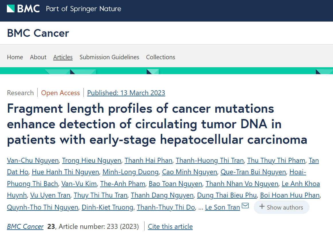 Fragment length profiles of cancer mutations enhance detection of circulating tumor DNA in patients with early-stage hepatocellular carcinoma